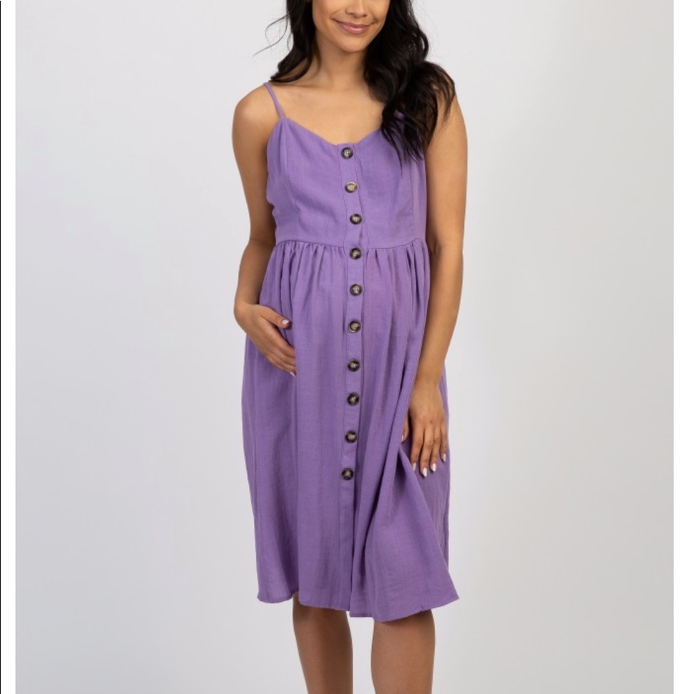 Purple Maternity Dress